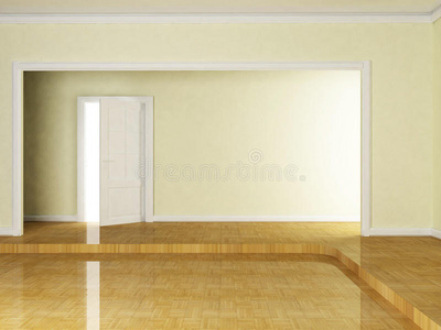 地板 镶木地板 门口 开放 公寓 新的 组织 手柄 走廊