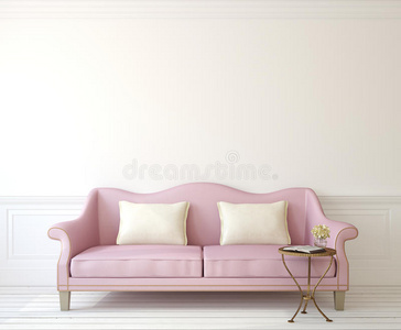 休息室 米色 桌子 门厅 走廊 家具 提供 粉红色 房间