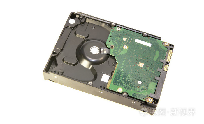 hdd (硬盘驱动器) 为白色背景上孤立的存储数据