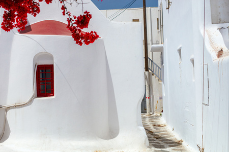 米克诺斯岛希腊的传统街道