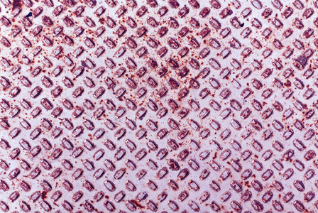 生锈的洋红色金属地板纹理