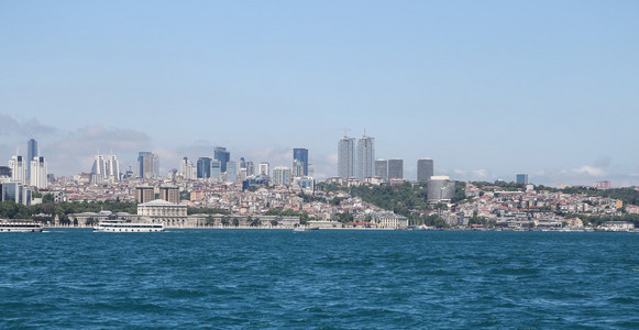 尔马巴赫切宫和贝西克塔斯在土耳其的伊斯坦布尔市