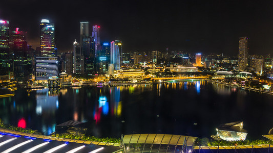 新加坡湾夜景