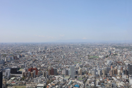 在日本东京的城市景观