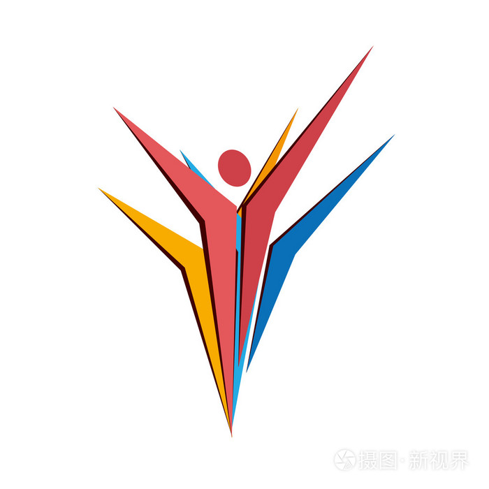 舞蹈工作室 logo 设计矢量模板