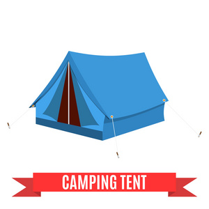 野营帐篷矢量图标
