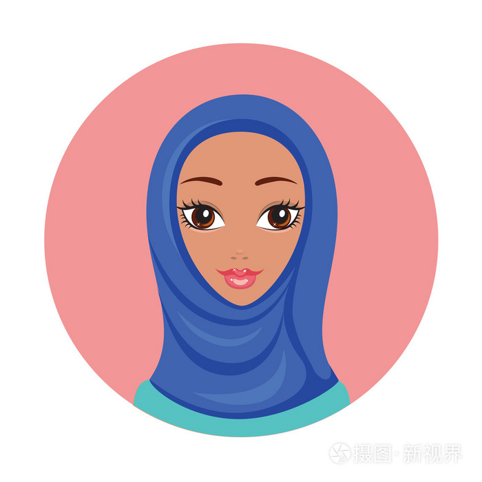 幸福的穆斯林女人