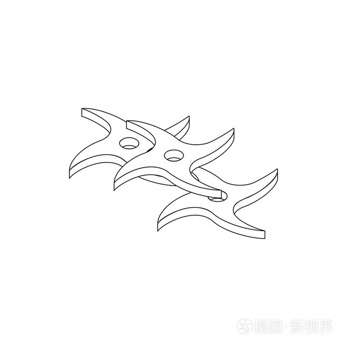 飞刀,等距的 3d 图标插画-正版商用图片1ns1lf-摄图新