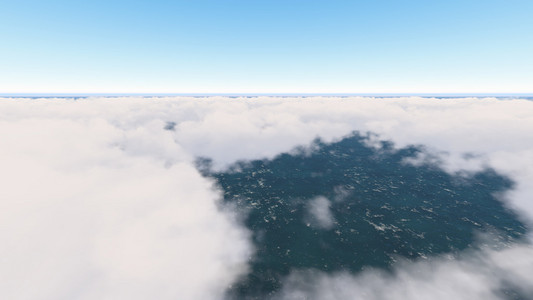 天空和云彩 ilustration 3d 渲染