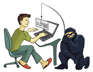 计算机犯罪的概念。互联网网络钓鱼一个登录名和密码的概念