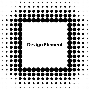矢量抽象半色调设计元素