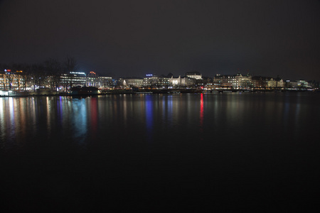 令人惊异的夜景，从苏黎世，瑞士