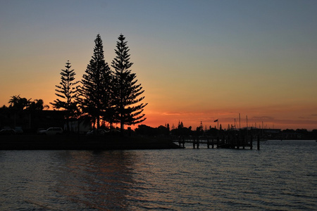 麦夸里港的夕阳