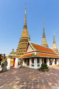 在曼谷，泰国卧佛寺寺
