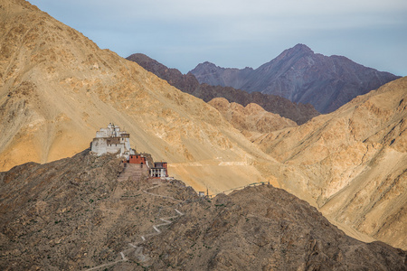 天珠 Tsemo 法王，Leh，拉达克，印度