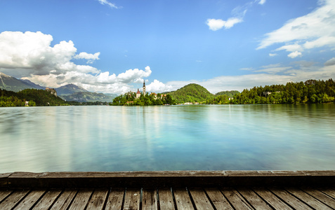 布莱德布莱德湖全景