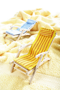 领域 生活 椅子 日光浴 毛巾 演播室 条纹 闲暇 夏天