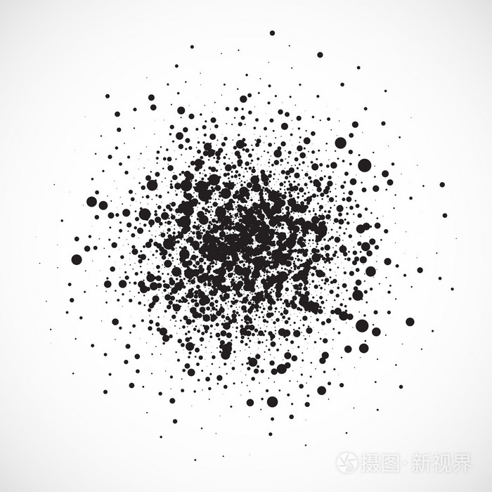 抽象的点的污点
