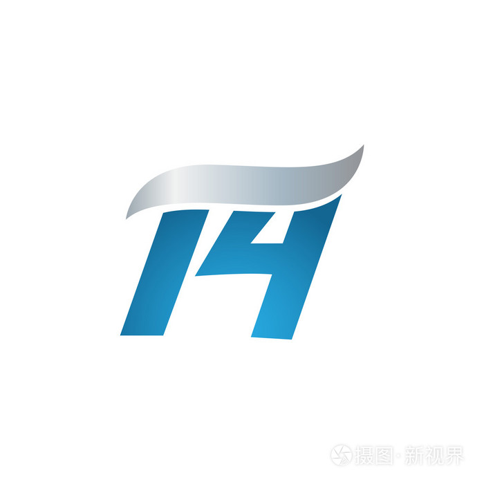 14号旋风设计模板标志蓝灰色