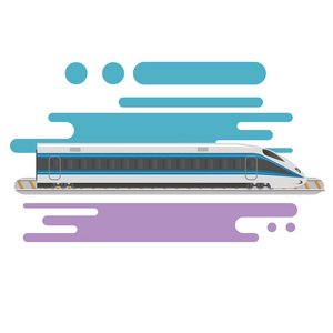 现代高科技高速列车机车流线型图片