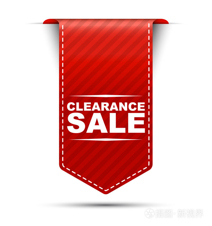 clearance sale, banner clearance sale, red banner