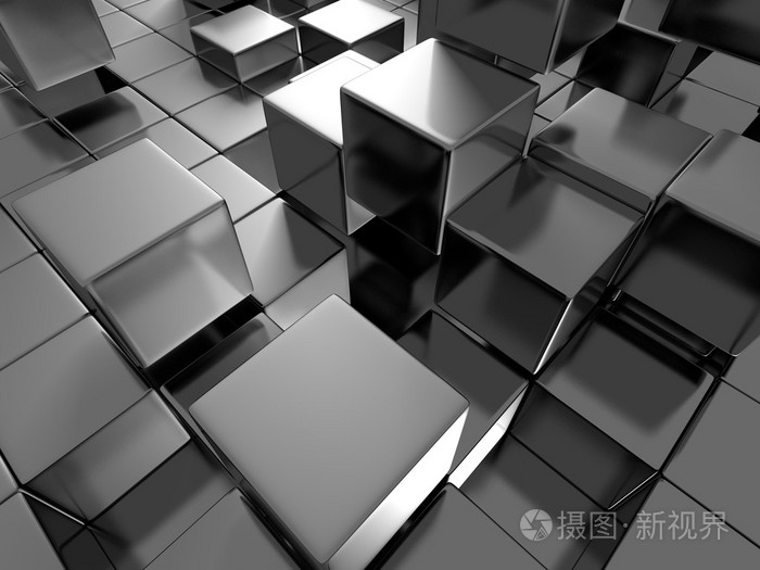 抽象的黑暗金属块背景照片-正版商用图片1oi89o-摄图