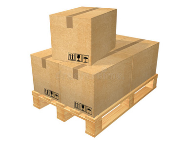 传送 航运 运输 纸箱 纸板 包裹 货运 木材 托盘 股票