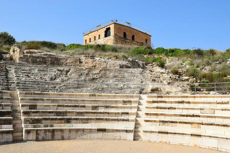 以色列齐波里国家公园城堡和古罗马圆形剧场