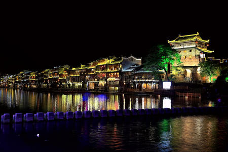 中国人 建筑学 街道 房子 建筑 湖南 旅游业 城堡 凤凰
