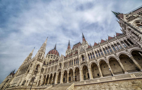 匈牙利布达佩斯议会大楼的建筑细节
