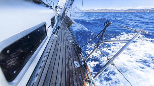 海的 比赛 奢侈 导航 帆船 航海 和平 航行 自由的 浪漫的