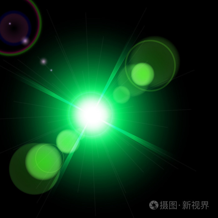 闪光灯的灯光效果.易于使用