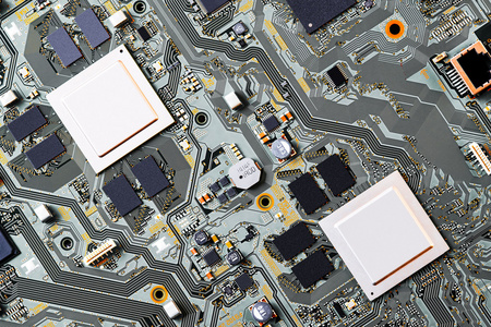 电子线路板关门插画