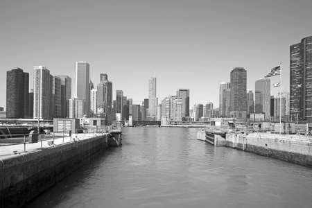 黑色和白色芝加哥图片