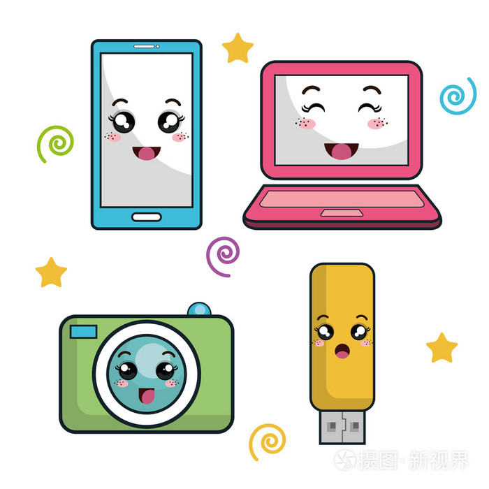 电子设备字符图标
