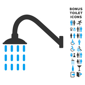 淋浴间平字形图标和奖金图片