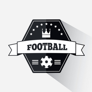 橄榄球或足球徽章图片