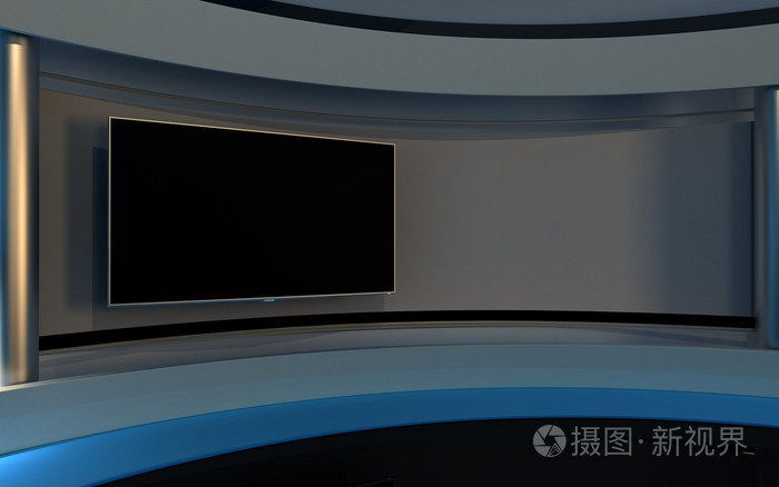 电视演播室.新闻演播室.