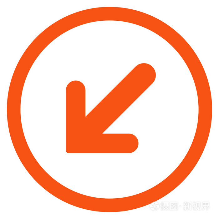 箭头左侧下方扁圆形的矢量图标