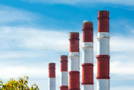 公司 工厂 高的 环境 建设 空气 天空 生态学 权力 俄罗斯