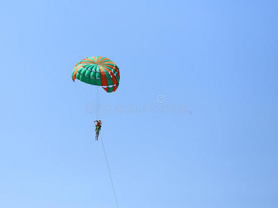 兴奋 求助 行动 寄生 空气 自由 海滩 降落伞 夏天 极端