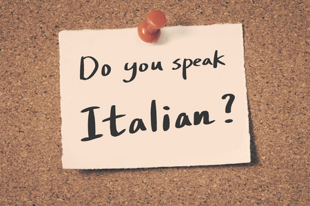 你说意大利语吗图片