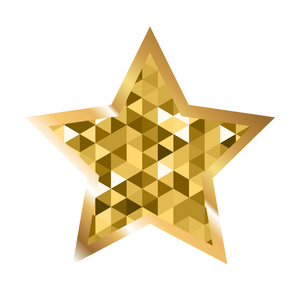 金色五角星星图标图片