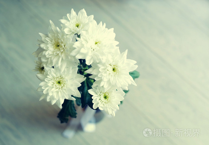 白菊花的花束