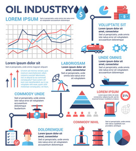 石油工业宣传手册封面模板图片