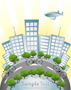 生态，自行车和绿色城市