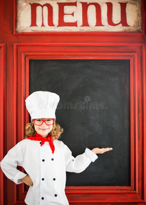 儿童厨师。 餐厅经营理念