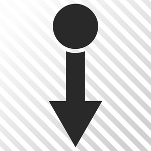 拉下矢量图标插画