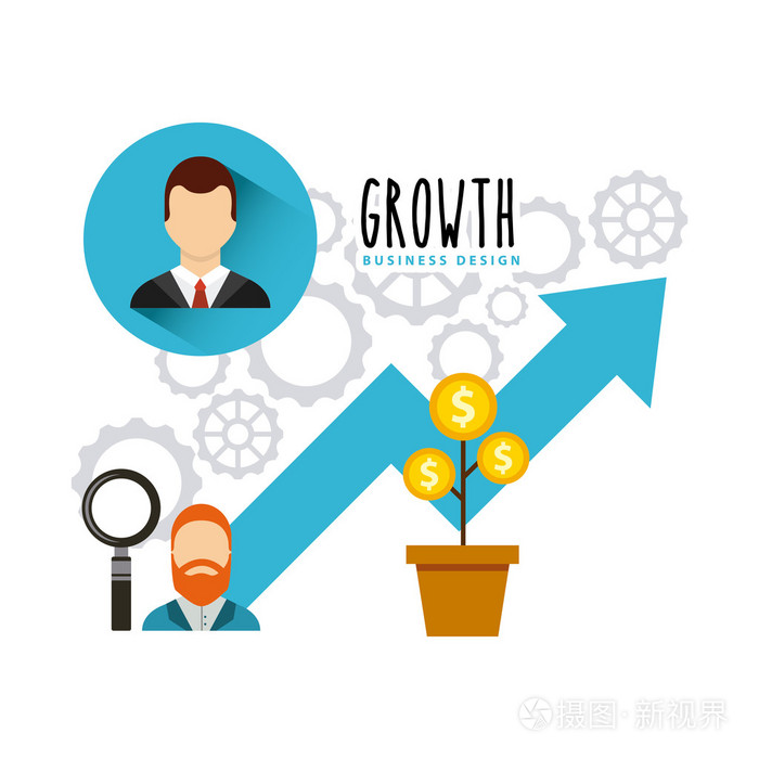 业务成长型基金平面图标