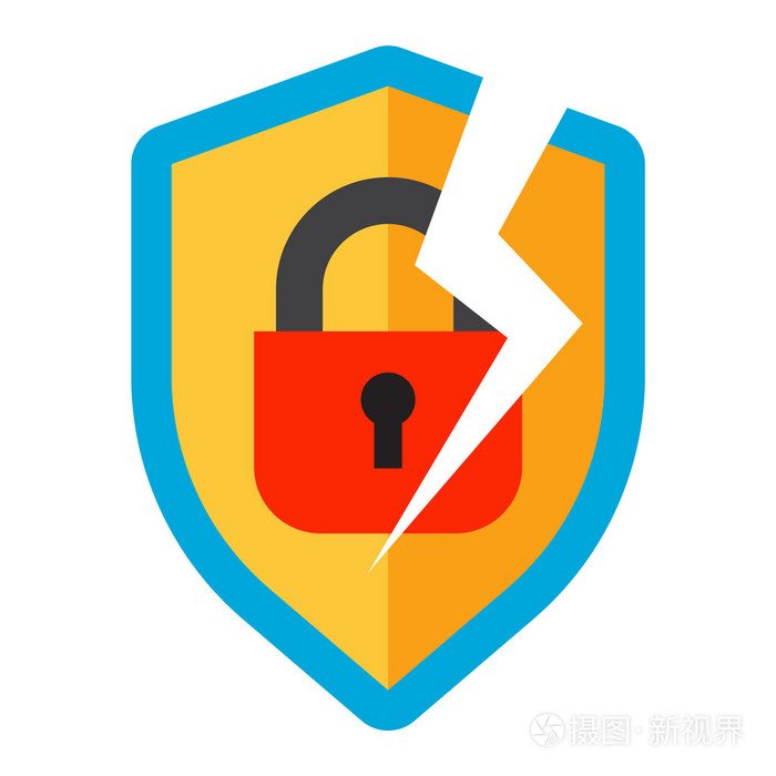 孤立的互联网安全图标